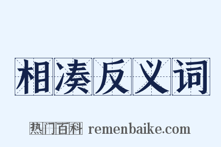 相凑反义词是什么意思的图片